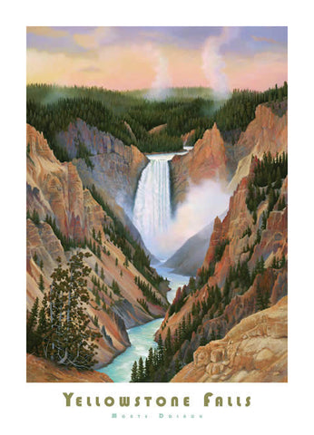 Yellowstone Falls - Poster - Signed