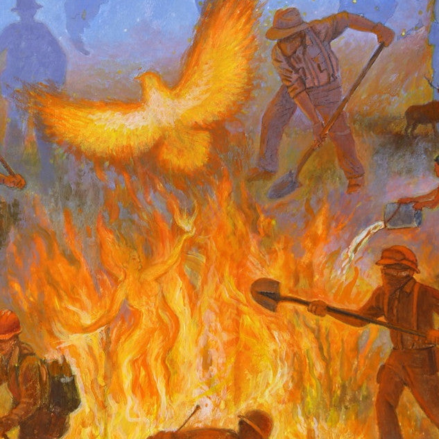 Wildland Fire Study - Six | Monte Dolack Fine Art