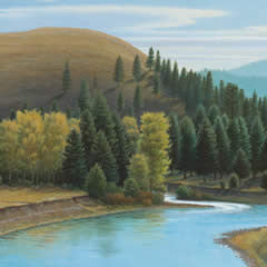 Big Blackfoot River Autumn on Cottonwood Creek