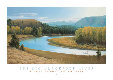 Big Blackfoot River Autumn on Cottonwood Creek