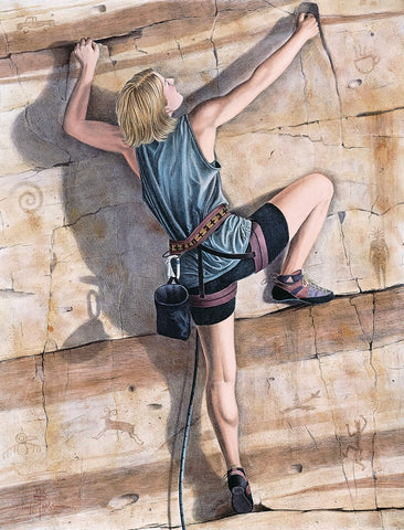 Climber - Hand Colored