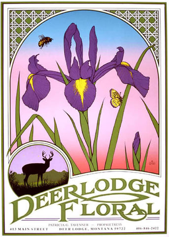 Deer Lodge Floral - Signed