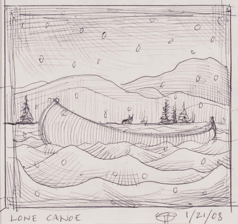 Lone Canoe-Study