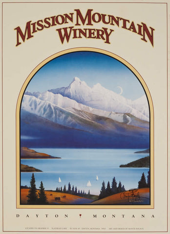 Mission Mountain Winery II - Lake - Large Signed