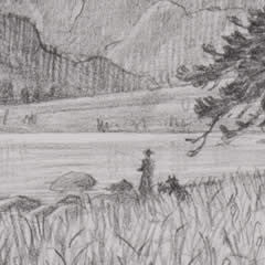 Morning on Emerald Lake - Study