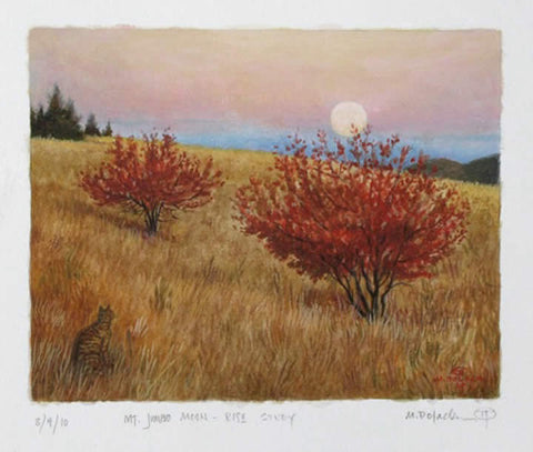 Mount Jumbo Moonrise - Study