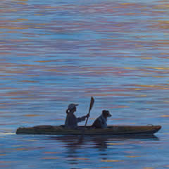 Placid Lake Sunset - Dog is My Co-pilot