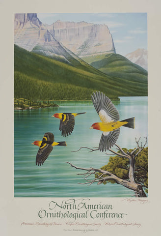 Western Tanagers - Ornithology Conference - Signed